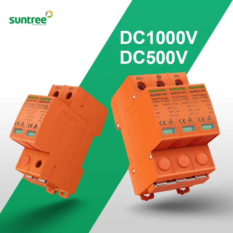 Suntree SUP2H-PV 60ka 2P 800V DC SPD lighting protection system arrestor power surge voltage protection devices