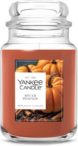 <span class=keywords><strong>Bougie</strong></span> aromatique en cire de soja en forme de citrouille, parfumée pour l'automne, grand pot de 22 oz avec jusqu'à 150 heures de combustion, idéale pour offrir - Product Image 2
