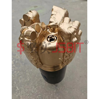 6 pouces 4 lames Double rangée de coupe corps en acier PCD peu pour forage de roche dure coupe profonde diamant eau bien forets
