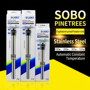 Chauffe-eau d'<span class=keywords><strong>aquarium</strong></span> en acier inoxydable JSD SOBO série HC 25W-500W réglable 12-34 ℃   Barre chauffante submersible pour <span class=keywords><strong>aquarium</strong></span> - Product Image 4