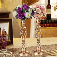 Décoration de mariage cristal acrylique plomb décoration de scène piste de mariage support de fleurs