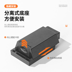 Detachable Door Spring Switch Zinc Alloy Cabinet Door Mount Hidden Installation For Wardrobe <b>Hardware</b> - Product Image 1