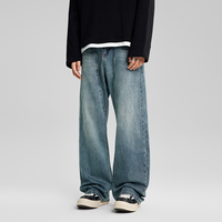 Jean slim pour homme, style hip hop, denim, noir, haute qualité