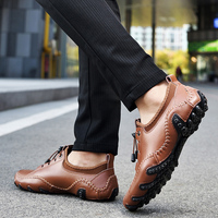 Acceptation du service OEM, personnalisation du logo, mocassins pour hommes en cuir véritable faits à la main, 4 saisons, décontractés, professionnels, habillés