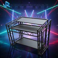 Cabine DJ mobile pliable à LED pour boîte de nuit