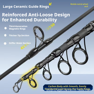 <span class=keywords><strong>Canne</strong></span> à pêche télescopique en fibre de carbone de style européen, super rigide, rapide, légère, <span class=keywords><strong>pour</strong></span> lancer longue distance, avec grande embout de <span class=keywords><strong>canne</strong></span> de 3-4m <span class=keywords><strong>pour</strong></span> la pêche en mer - Product Image 3