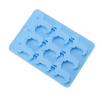 Mini plateau à glaçons en silicone écologique Moule à crème glacée pour chien facile à utiliser en forme de tasse pour réfrigérateur-congélateur et fête
