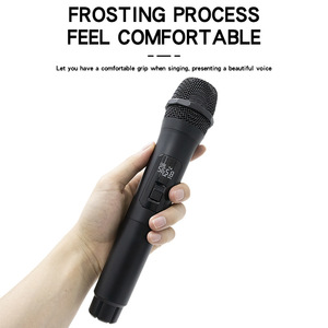 Microphone sans fil professionnel UHF 4 canaux, fréquence réglable, réduction du bruit, sans fil, pour église, <span class=keywords><strong>conférence</strong></span>, discours - Product Image 4