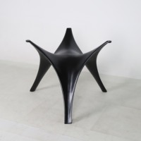 Qualité de luxe Meiye moderne noir fibre de verre tulipe Table à manger pieds pour salon chambre atelier hôpital utilisation extérieure