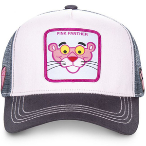 Venta al por mayor de dibujos animados <span class=keywords><strong>Rosa</strong></span> travieso leopardo gorra de béisbol algodón Pink Panther camión malla sombrero - Product Image 4