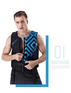 Jetski noir en néoprène pour hommes, gilet de flottabilité, de pêche, de surf à Impact, veste de sauvetage <span class=keywords><strong>Kayka</strong></span> professionnelle - Product Image 4