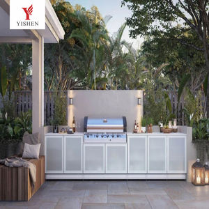 Îlot de Barbecue Intégral Personnalisé Cuisine d'Extérieur Grill Modulaire Meuble de Barbecue en Acier Inoxydable Ensemble de Placards Complet - Product Image 6