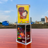 Boîte en acrylique portable écologique personnalisée RAY YI pour l'affichage de deux packs avec 8 aimants puissants - Épaisseur 8 mm