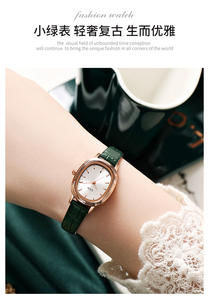 Montre à quartz pour femme en cuir vintage, spéciale Noël, design haut de gamme de niche - Product Image 2