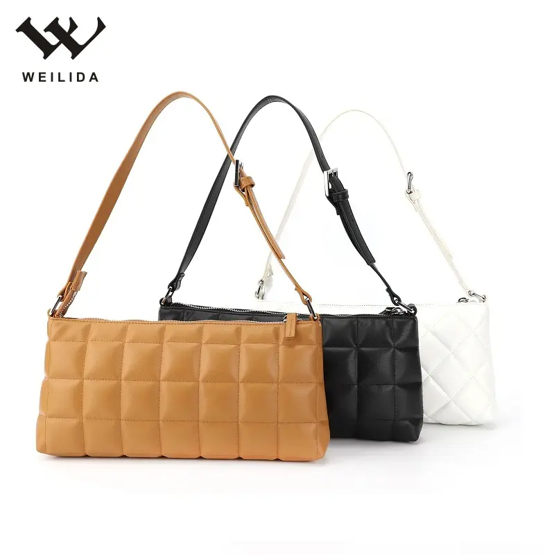 Hand And Bag PU Leather Handbags Fashion Women Cosmetic Hand Bags Armpit Bag Designer Famous Brand Ladies