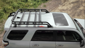 MENGXIANG Nouveau design, barre transversale <span class=keywords><strong>de</strong></span> <span class=keywords><strong>toit</strong></span> en alliage d'aluminium noir réglable <span class=keywords><strong>de</strong></span> haute qualité, capacité <span class=keywords><strong>de</strong></span> charge élevée, pour Toyota 2014+ - Product Image 4