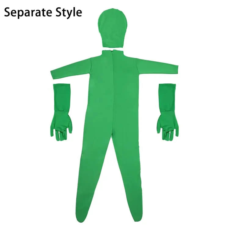 Chromakey Green Bodysuit Invisible Effects Background Chroma Keying Green Body Suit for Green Screen Photography Photo Video