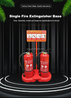 SCQP simple ou Double plastique rouge extincteur de sécurité incendie support équipement de survie et Protection accessoire de lutte contre l'incendie