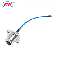 N-Typ Buchsenflansch auf MMCX Stecker 90 Grad für SS405 SS-405 RG405 RF Flexibles Pigtail Jumper Verlängerungskabel