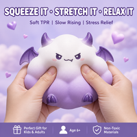 Southpeak Toy Cute Cloud Devil Squishy Soft TPR Slow Rise Squeeze Stretch Relax Stress Relief 15cm PVC Box PDQ Display OEM WS
