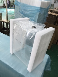 Vetrina Espositiva Portatile a 3 Livelli con Serratura in Acrilico/<span class=keywords><strong>Plexiglass</strong></span>/PMMA, Superficie Lucida e Riciclabile - Product Image 6