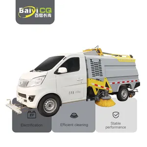 Nieuwe Energie Multi-Fuctional Sweeper Truck Straatreiniging Truck Elektrische Straatveger