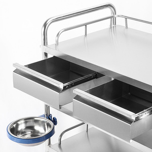 Carrito de Laboratorio Multifuncional de Acero Inoxidable Degao con Cajones y Ruedas Silenciosas para Uso en Hospitales y Clínicas - Product Image 4