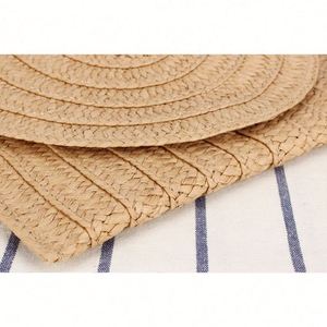 Sac de plage en paille à bandoulière, nouveau modèle populaire, tissé à la main, accessoire de voyage estival - Product Image 6