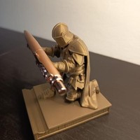 Porte-stylo Chevalier Exécutif Imprimé en 3D, Support à Crayons Guerrier, Chevalier pour Bureau, Petites Statues Décoratives