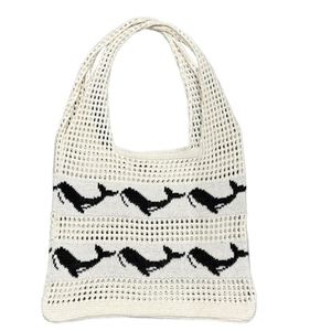 Nouveau Sac à Bandoulière Grande Capacité en Crochet 2025 pour Femmes, Sac Fourre-Tout en Crochet, Sac de Plage en Polyester - Product Image 5