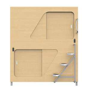 Cama de Hostal juvenil Literas superiores e inferiores <span class=keywords><strong>para</strong></span> apartamento Cápsula de ahorro de espacio Cama alta y baja <span class=keywords><strong>para</strong></span> escuelas Hoteles Camas multifuncionales - Product Image 4