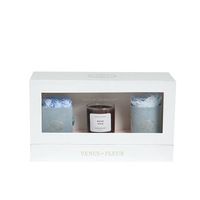 Coffret de roses conservées au choix parfait pour la Saint-Valentin Bougie parfumée en cire de soja