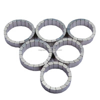 N42H segmen busur NdFeB Magnet busur Neodymium untuk generator Rotor turbin angin