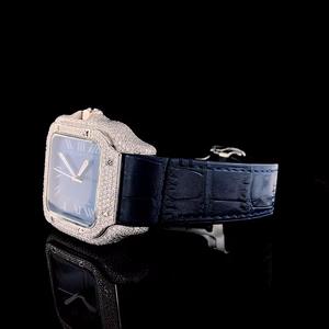 Reloj de Cuarzo con Moissanita Premium, Esfera Elegante y Brillante con Piedras Preciosas y Correa de Diseño Cómoda para Uso Diario - Product Image 3