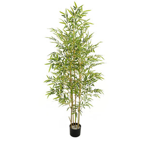 Juego de decoración Interior para jardín, <span class=keywords><strong>plantas</strong></span> de bambú de seda, amazones de alta calidad en línea, árbol Artificial japonés - Product Image 2