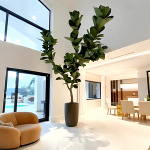 3m <strong>Artificial</strong> <strong>Plants</strong> Indoor Potted <strong>Plant</strong> <strong>Artificial</strong> Tree Fiddle Leaf <strong>Fig</strong> Tree Ficus Lyrata Eco-Friendly - Product Image 1
