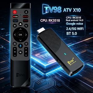 ราคาโรงงาน ทีวี98 ATV X10 Fire TV Stick 4K*2K Rockchip RK3518 Quad Core 5GHz WIFI BT5.0 รีโมทคอนโทรลแบบสั่งงานด้วยเสียง ระบบ Android 14.0 - Product Image 2