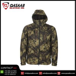 แจ็กเก็ตตกปลาล่าสัตว์พร้อมฮู้ดสำหรับผู้ชายระบายอากาศได้สำหรับตั้งแคมป์กันน้ำได้ดีไซน์ลายพรางออกแบบได้เอง - Product Image 2
