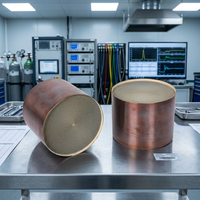 Substrat métallique alvéolé oblong pour remplacement de convertisseur catalytique, filtre de contrôle des émissions TWC Euro V universel