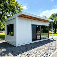 Maison conteneur préfabriquée mobile de 20 pieds pour camp pétrolier, bureau prêt à l'emploi, bureau portable, maison de luxe