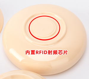 Assiette de table en mélamine RFID pour restaurant, avec puce NFC UHF RFID, pour le comptage intelligent et la vérification des tables - Product Image 4