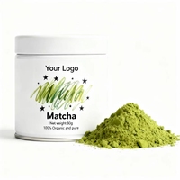 Thé vert matcha biologique de qualité cérémonielle 100% pur, emballage en vrac certifié de haute qualité 100g pour la perte de poids