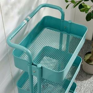 Wheeled 3/4/5 Layer Salon <b>Trolley</b> Toilet Storage Rack Living Room Floor Mobile Snack Portable Versatile Household Storage Rack - Product Image 4