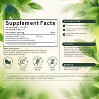 Complément alimentaire en bandes orales OEM à base d'Ashwagandha, de Reishi, de Chaga, de Crinière de lion et de Curcuma, film oral à dissolution rapide à l'Ashwagandha