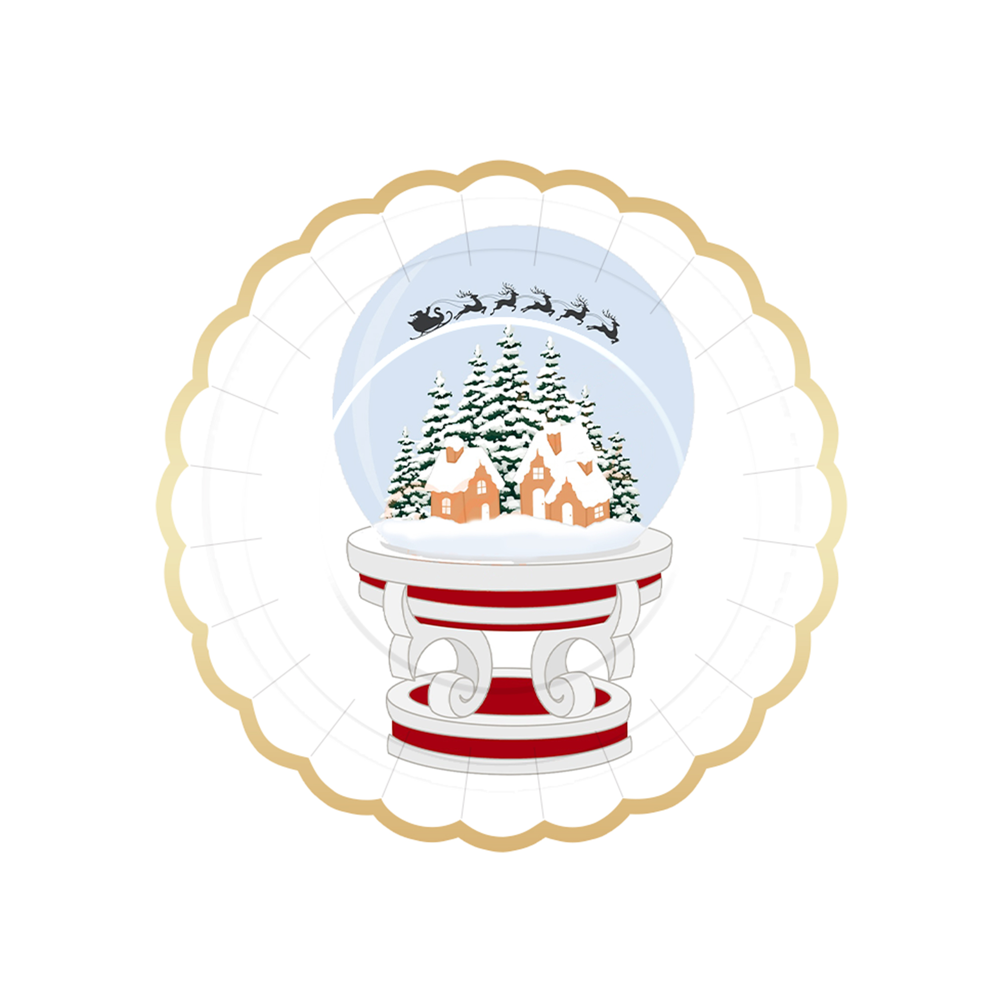 7 inch paper plate*8 pcs