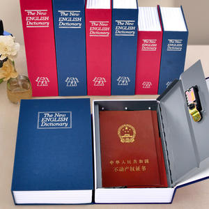 Tirelire Cachette Décorative en Forme de Livre avec Verrou à Code, Coffre-Fort de Rangement pour Argent Liquide, Bijoux, Téléphone et Clés - Product Image 1