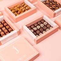 Emballage cadeau en carton rigide de luxe personnalisé avec logo en feuille d'or écologique, boîte à chocolat