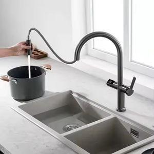 <span class=keywords><strong>Robinet</strong></span> de cuisine extractible à levier unique, économiseur <span class=keywords><strong>d</strong></span>'<span class=keywords><strong>eau</strong></span>, anti-brûlure, avec affichage numérique de la température et rotation à 360° pour évier de cuisine - Product Image 3