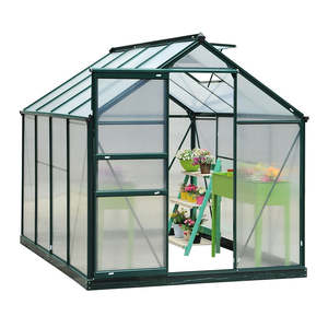 Serre de jardin hydroponique portable en aluminium de 6x6 <span class=keywords><strong>pieds</strong></span> avec un design moderne, facile à assembler pour les plantes d'intérieur - Product Image 5