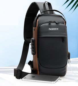 Bolsos de Pecho para Hombre, Nuevos, Modernos, para Viajes, Deportes al Aire Libre, Correr, Caminar, con USB - Product Image 2